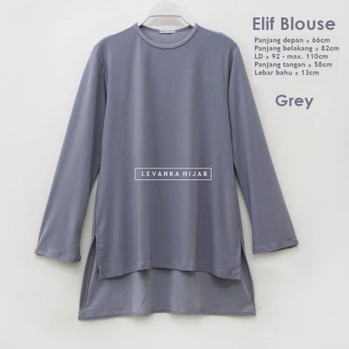 Elif-007 Baju Atasan Polos Jersey Korea